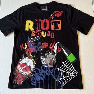 Preme Sz XL Riot Squad Graphic Tee Black Mens💖💖